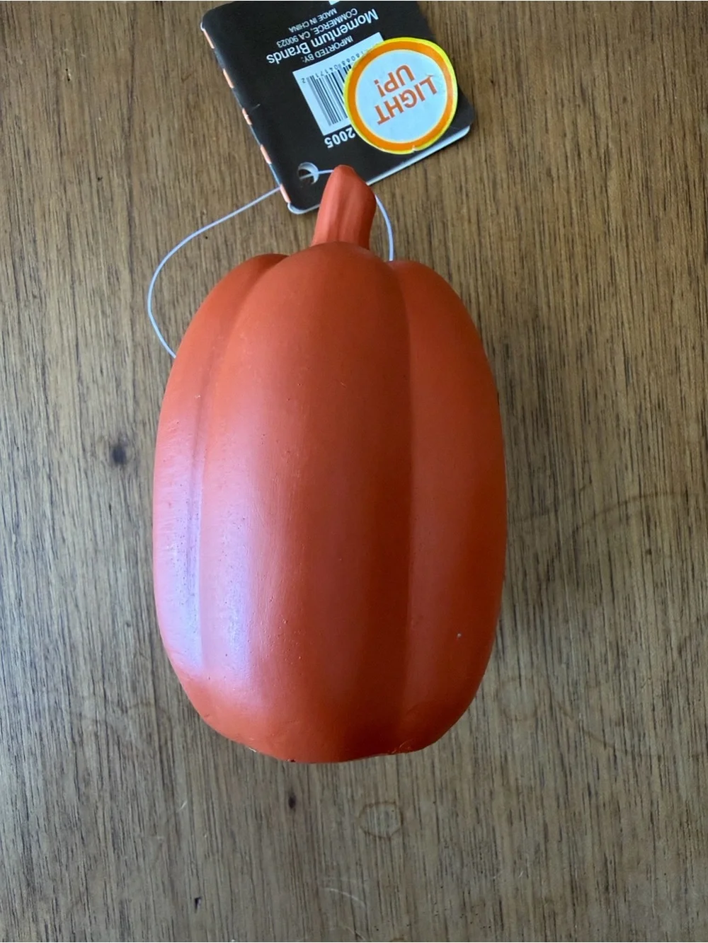 Halloween Pumpkin Lantern Pair - Orange Decorative Jack-O'-Lanterns